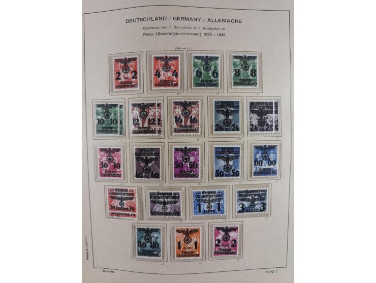 1840/1945, in den Hauptnummern fast komplette ungebrauchte und gestempelte Sammlung Deutsches Reich inkl. Dienstmarken ab Alt