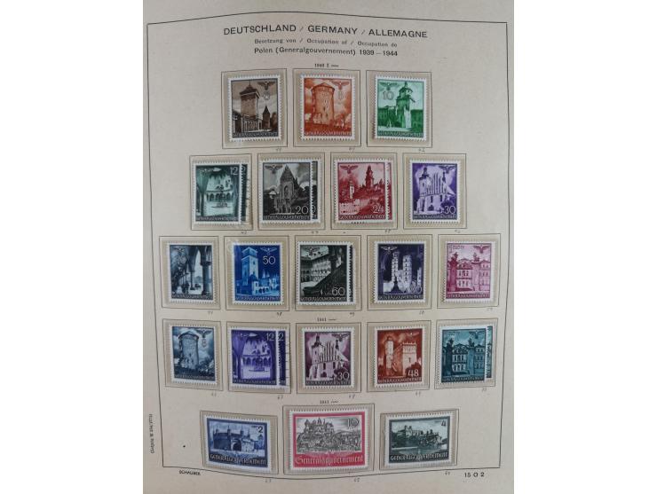 1840/1945, in den Hauptnummern fast komplette ungebrauchte und gestempelte Sammlung Deutsches Reich inkl. Dienstmarken ab Alt