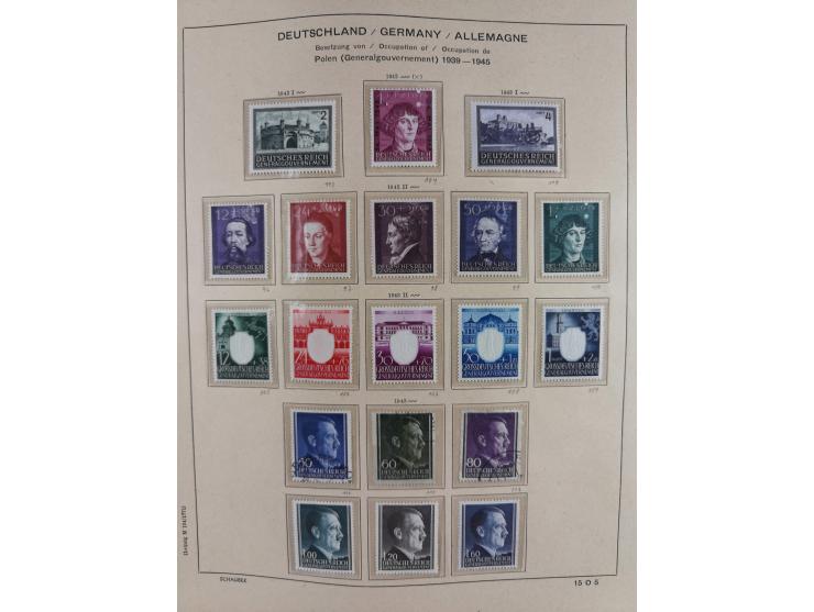 1840/1945, in den Hauptnummern fast komplette ungebrauchte und gestempelte Sammlung Deutsches Reich inkl. Dienstmarken ab Alt