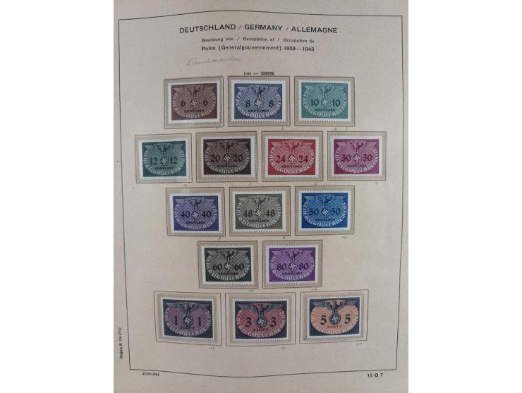 1840/1945, in den Hauptnummern fast komplette ungebrauchte und gestempelte Sammlung Deutsches Reich inkl. Dienstmarken ab Alt