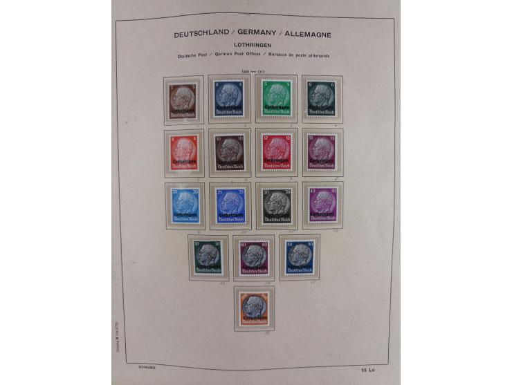 1840/1945, in den Hauptnummern fast komplette ungebrauchte und gestempelte Sammlung Deutsches Reich inkl. Dienstmarken ab Alt