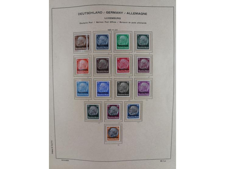 1840/1945, in den Hauptnummern fast komplette ungebrauchte und gestempelte Sammlung Deutsches Reich inkl. Dienstmarken ab Alt