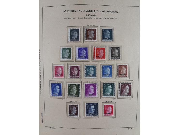 1840/1945, in den Hauptnummern fast komplette ungebrauchte und gestempelte Sammlung Deutsches Reich inkl. Dienstmarken ab Alt