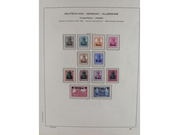 1840/1945, in den Hauptnummern fast komplette ungebrauchte und gestempelte Sammlung Deutsches Reich inkl. Dienstmarken ab Alt