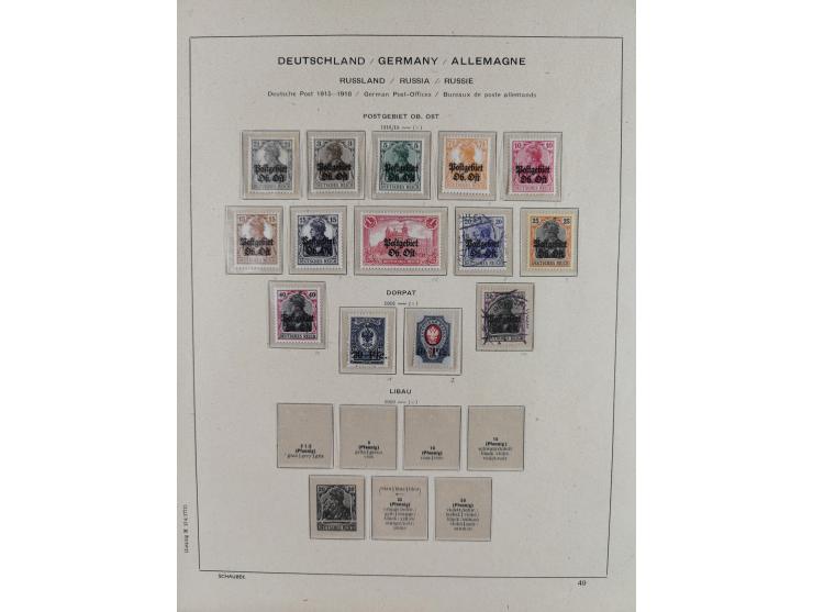 1840/1945, in den Hauptnummern fast komplette ungebrauchte und gestempelte Sammlung Deutsches Reich inkl. Dienstmarken ab Alt