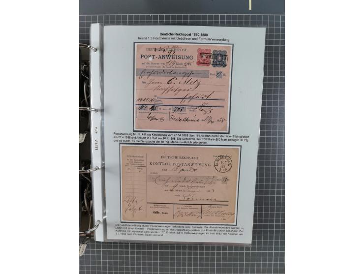 1880, umfangreiche Sammlung mit ca. 190 Briefen, Karten, Paketkarten und Ganzsachen, dabei viele Einzel- und Mehrfachfrankatu