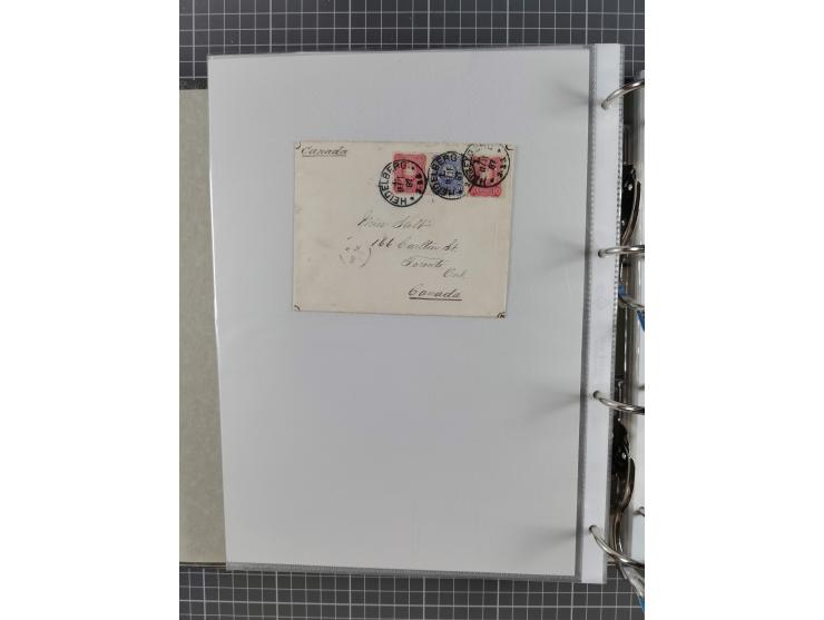 1880, umfangreiche Sammlung mit ca. 190 Briefen, Karten, Paketkarten und Ganzsachen, dabei viele Einzel- und Mehrfachfrankatu