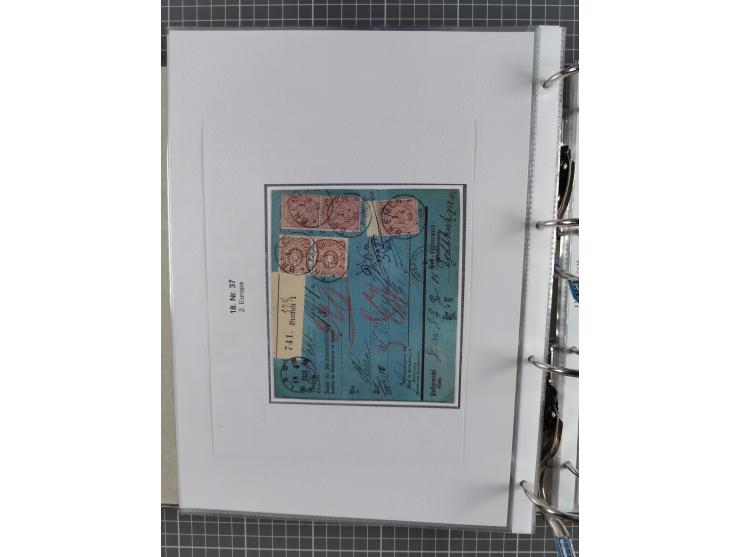 1880, umfangreiche Sammlung mit ca. 190 Briefen, Karten, Paketkarten und Ganzsachen, dabei viele Einzel- und Mehrfachfrankatu