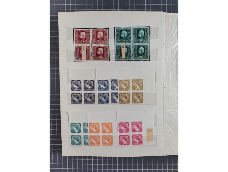 1850/1918 (ca.), postfrische, ungebrauchte und gestempelte Partie in vier Steckbüchern, dabei Stempel, Besonderheiten, ungezä