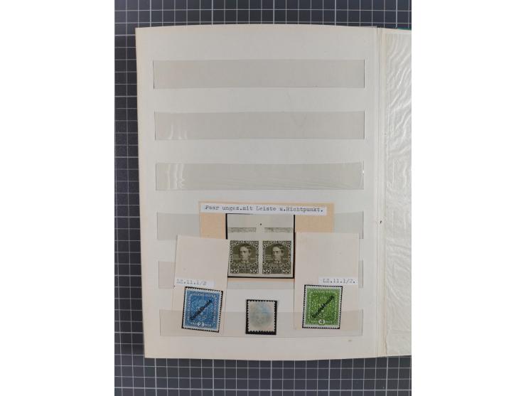 1850/1918 (ca.), postfrische, ungebrauchte und gestempelte Partie in vier Steckbüchern, dabei Stempel, Besonderheiten, ungezä