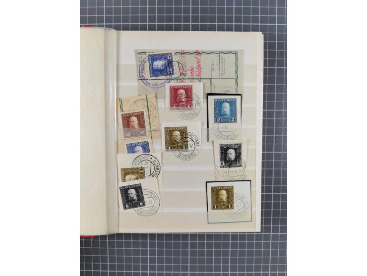 1850/1918 (ca.), postfrische, ungebrauchte und gestempelte Partie in vier Steckbüchern, dabei Stempel, Besonderheiten, ungezä