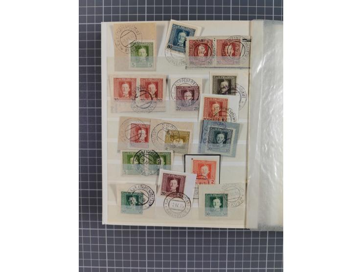 1850/1918 (ca.), postfrische, ungebrauchte und gestempelte Partie in vier Steckbüchern, dabei Stempel, Besonderheiten, ungezä
