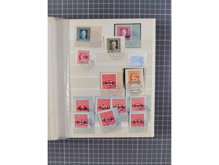 1850/1918 (ca.), postfrische, ungebrauchte und gestempelte Partie in vier Steckbüchern, dabei Stempel, Besonderheiten, ungezä