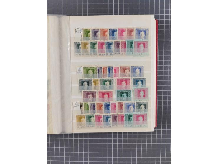 1850/1918 (ca.), postfrische, ungebrauchte und gestempelte Partie in vier Steckbüchern, dabei Stempel, Besonderheiten, ungezä