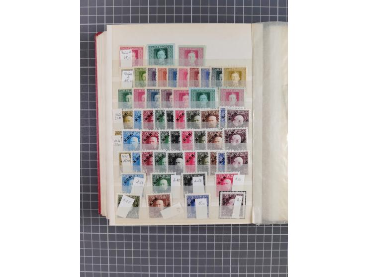 1850/1918 (ca.), postfrische, ungebrauchte und gestempelte Partie in vier Steckbüchern, dabei Stempel, Besonderheiten, ungezä