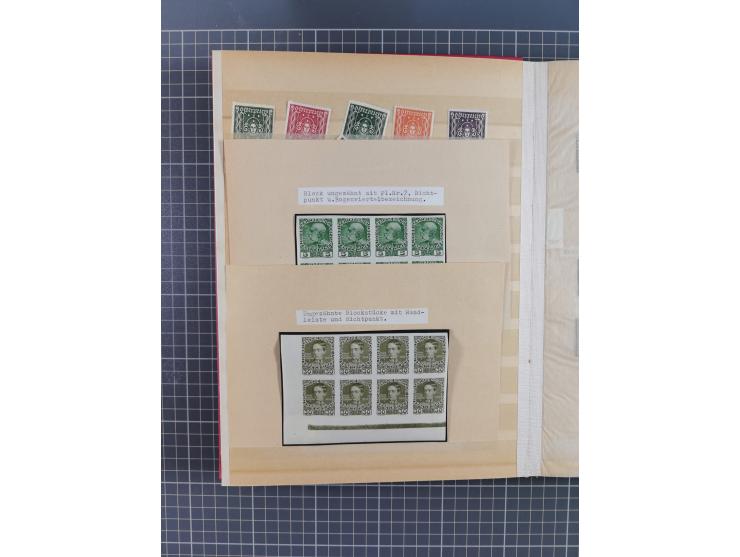 1850/1918 (ca.), postfrische, ungebrauchte und gestempelte Partie in vier Steckbüchern, dabei Stempel, Besonderheiten, ungezä