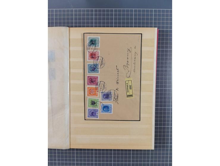 1850/1918 (ca.), postfrische, ungebrauchte und gestempelte Partie in vier Steckbüchern, dabei Stempel, Besonderheiten, ungezä