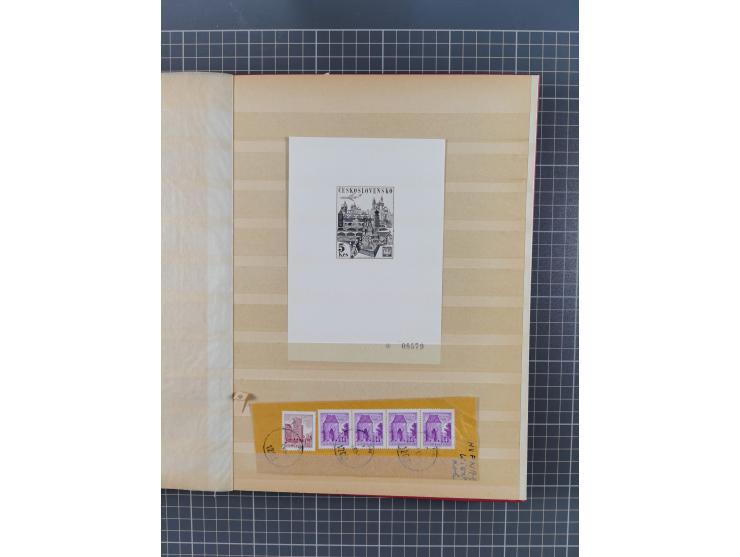 1850/1918 (ca.), postfrische, ungebrauchte und gestempelte Partie in vier Steckbüchern, dabei Stempel, Besonderheiten, ungezä