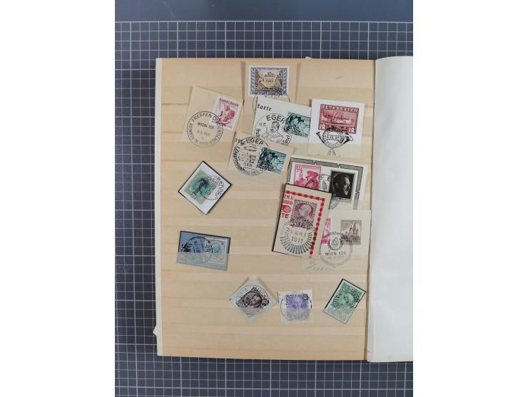 1850/1918 (ca.), postfrische, ungebrauchte und gestempelte Partie in vier Steckbüchern, dabei Stempel, Besonderheiten, ungezä