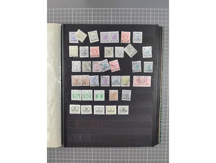 1850/1918 (ca.), postfrische, ungebrauchte und gestempelte Partie in vier Steckbüchern, dabei Stempel, Besonderheiten, ungezä