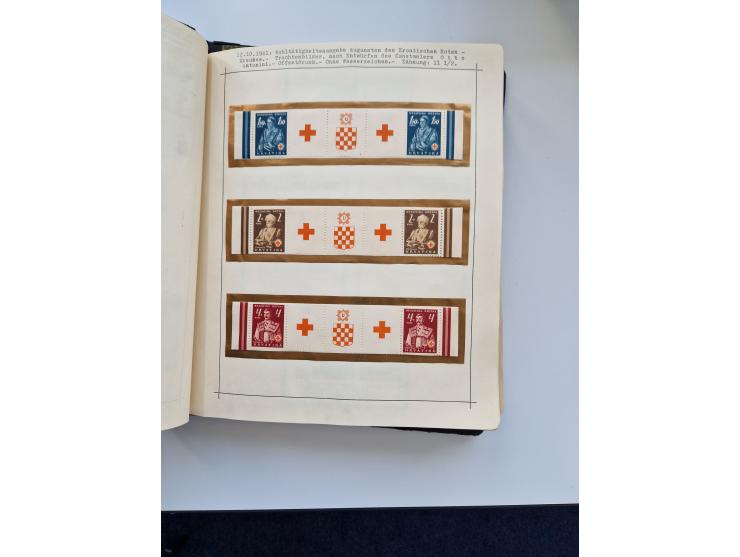 Yugoslavia and Croatia: 1919/44, unused and used old collection, partly specialized with multiples and varieties, some items 