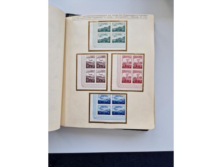 Yugoslavia and Croatia: 1919/44, unused and used old collection, partly specialized with multiples and varieties, some items 