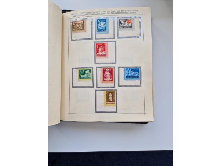 Yugoslavia and Croatia: 1919/44, unused and used old collection, partly specialized with multiples and varieties, some items 