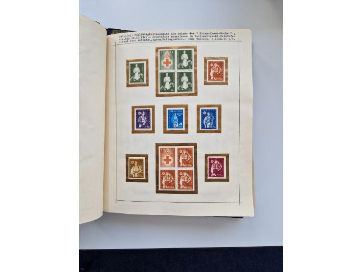 Yugoslavia and Croatia: 1919/44, unused and used old collection, partly specialized with multiples and varieties, some items 