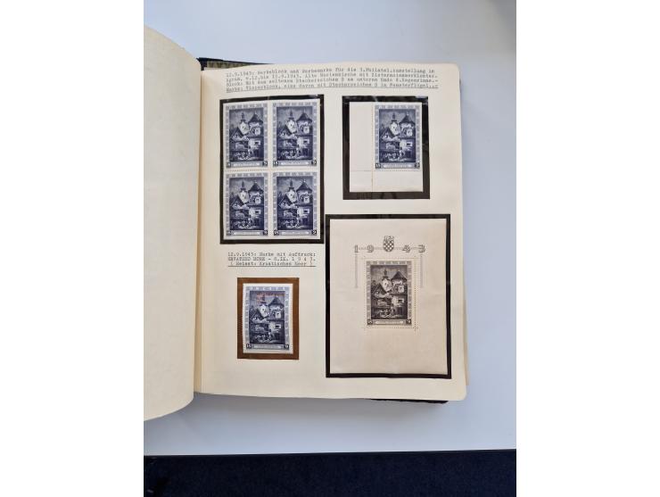 Yugoslavia and Croatia: 1919/44, unused and used old collection, partly specialized with multiples and varieties, some items 