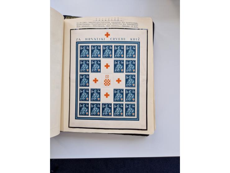 Yugoslavia and Croatia: 1919/44, unused and used old collection, partly specialized with multiples and varieties, some items 