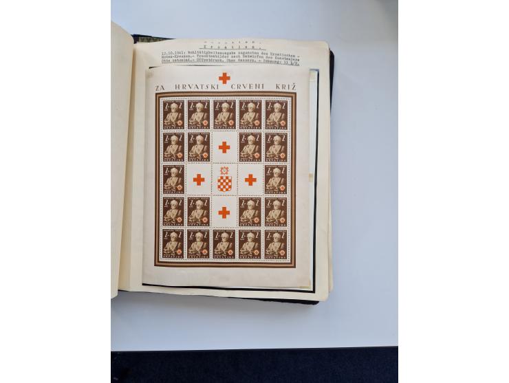 Yugoslavia and Croatia: 1919/44, unused and used old collection, partly specialized with multiples and varieties, some items 