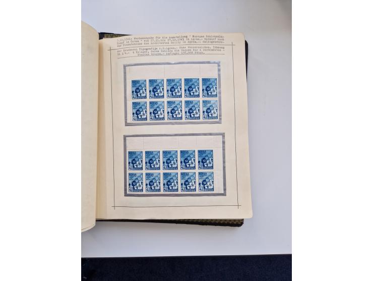 Yugoslavia and Croatia: 1919/44, unused and used old collection, partly specialized with multiples and varieties, some items 