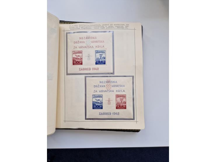 Yugoslavia and Croatia: 1919/44, unused and used old collection, partly specialized with multiples and varieties, some items 