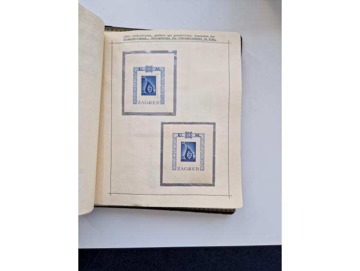 Yugoslavia and Croatia: 1919/44, unused and used old collection, partly specialized with multiples and varieties, some items 