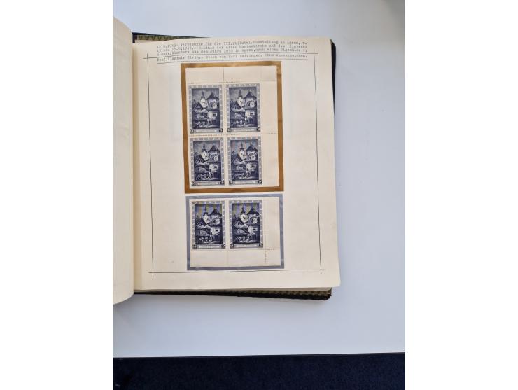 Yugoslavia and Croatia: 1919/44, unused and used old collection, partly specialized with multiples and varieties, some items 