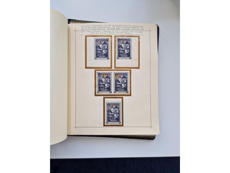 Yugoslavia and Croatia: 1919/44, unused and used old collection, partly specialized with multiples and varieties, some items 