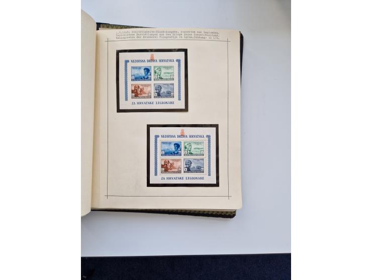 Yugoslavia and Croatia: 1919/44, unused and used old collection, partly specialized with multiples and varieties, some items 