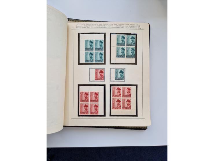 Yugoslavia and Croatia: 1919/44, unused and used old collection, partly specialized with multiples and varieties, some items 