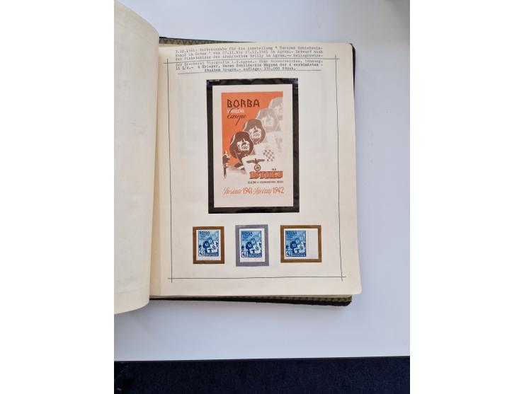 Yugoslavia and Croatia: 1919/44, unused and used old collection, partly specialized with multiples and varieties, some items 