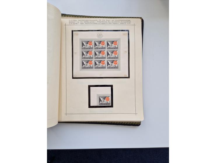 Yugoslavia and Croatia: 1919/44, unused and used old collection, partly specialized with multiples and varieties, some items 