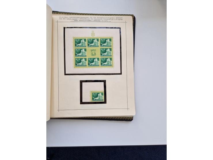 Yugoslavia and Croatia: 1919/44, unused and used old collection, partly specialized with multiples and varieties, some items 
