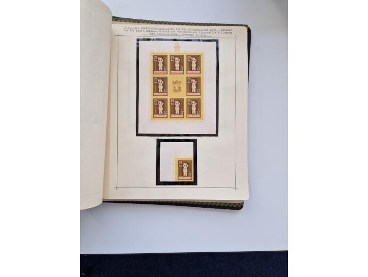 Yugoslavia and Croatia: 1919/44, unused and used old collection, partly specialized with multiples and varieties, some items 