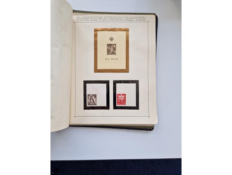 Yugoslavia and Croatia: 1919/44, unused and used old collection, partly specialized with multiples and varieties, some items 