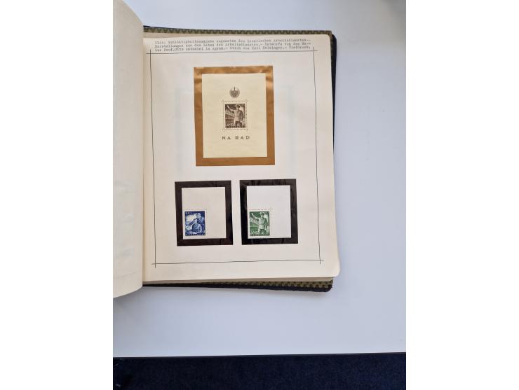 Yugoslavia and Croatia: 1919/44, unused and used old collection, partly specialized with multiples and varieties, some items 