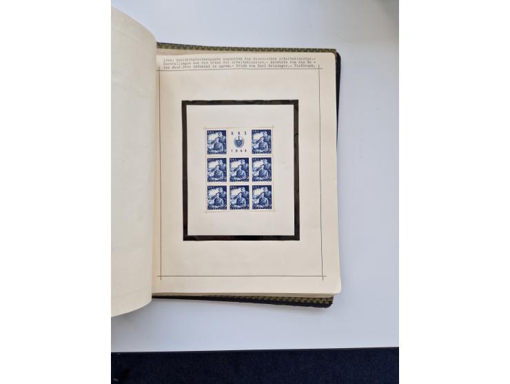 Yugoslavia and Croatia: 1919/44, unused and used old collection, partly specialized with multiples and varieties, some items 