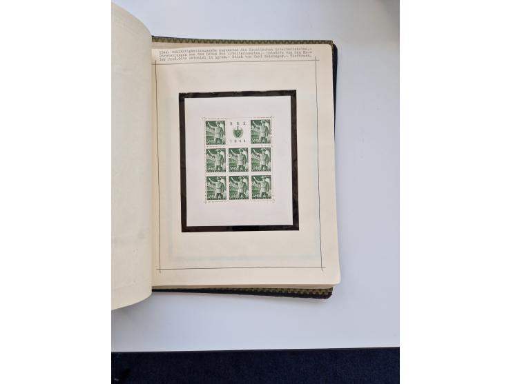 Yugoslavia and Croatia: 1919/44, unused and used old collection, partly specialized with multiples and varieties, some items 