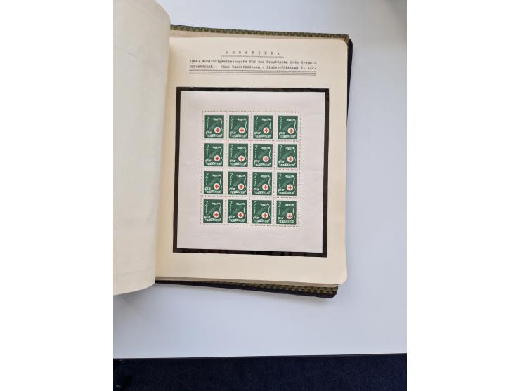 Yugoslavia and Croatia: 1919/44, unused and used old collection, partly specialized with multiples and varieties, some items 