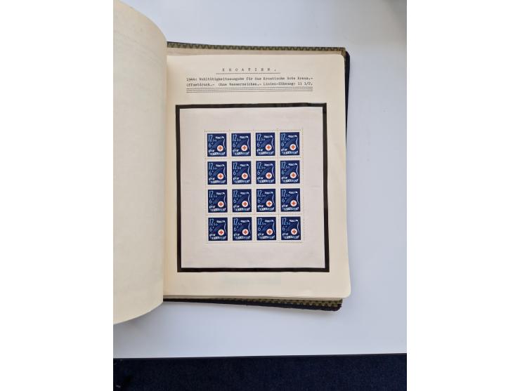 Yugoslavia and Croatia: 1919/44, unused and used old collection, partly specialized with multiples and varieties, some items 