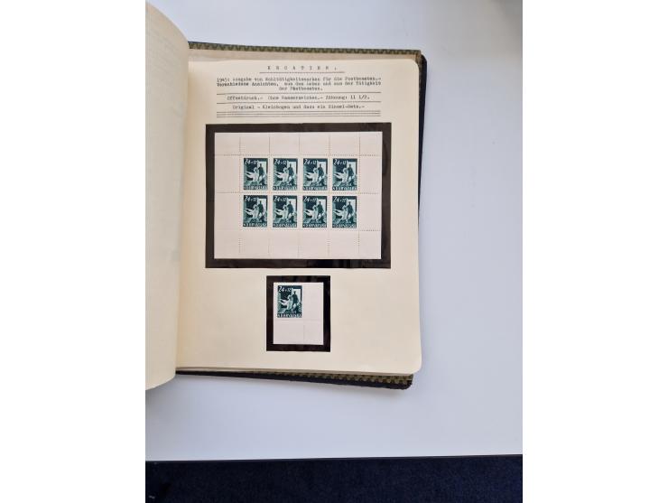 Yugoslavia and Croatia: 1919/44, unused and used old collection, partly specialized with multiples and varieties, some items 