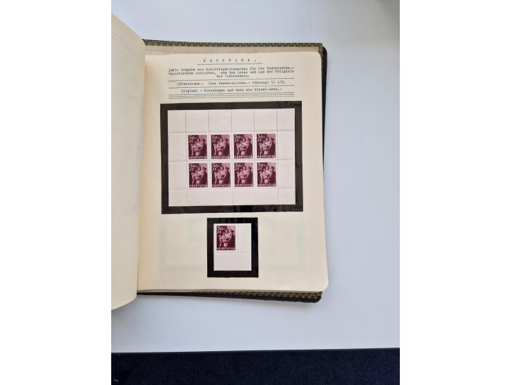 Yugoslavia and Croatia: 1919/44, unused and used old collection, partly specialized with multiples and varieties, some items 